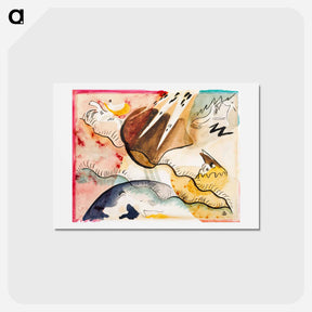 アートポストカード-Rain Landscape - ワシリー カンディンスキー Postcard.