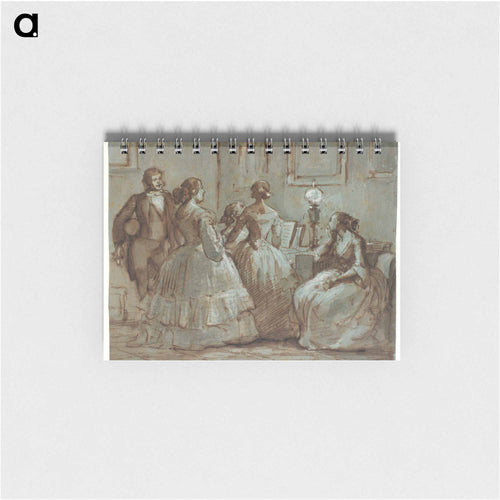 Copenhagen social scene that plays music by Wilhelm Marstrand - Wilhelm Marstrand Memo.