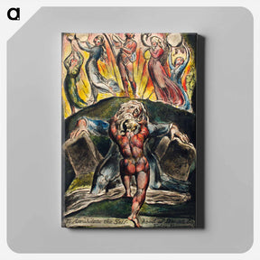 アートパネル-To Justify the Ways of God to Men - ウィリアム ブレイク Canvas.