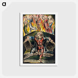 アートポストカード-To Justify the Ways of God to Men - ウィリアム ブレイク Postcard.
