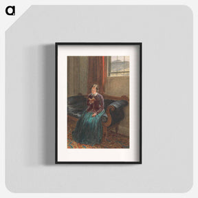 アートポスター-A Lady Reading - ウィリアム ヘンリー ハント Poster.