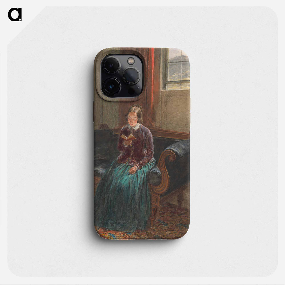 A Lady Reading - ウィリアム ヘンリー ハント Phone Case.