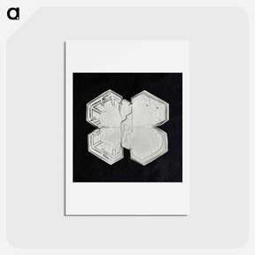 アートポストカード-Wilson Bentley's Snowflake 1225 - ウィルソン ベントレー Postcard.
