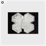 アートポストカード-Wilson Bentley's Snowflake 1225 - ウィルソン ベントレー Postcard.