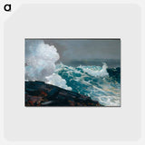 アートポストカード-Northeaster - ウィンスロー ホーマー Postcard.