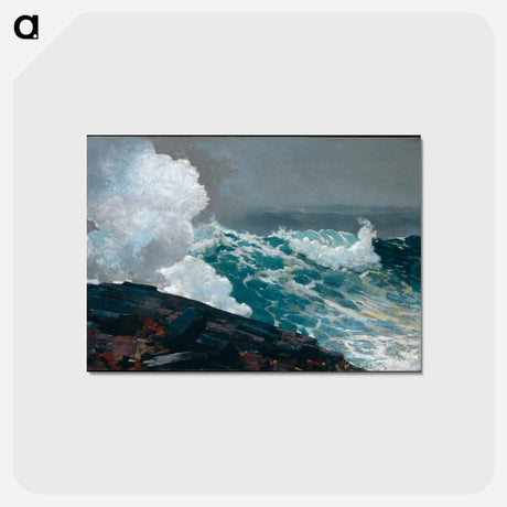 アートポストカード-Northeaster - ウィンスロー ホーマー Postcard.