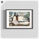 Snowy Rooftops and Trees - アーサー ダヴ Poster.