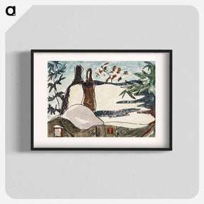アートポスター-Snowy Rooftops and Trees - アーサー ダヴ Poster.