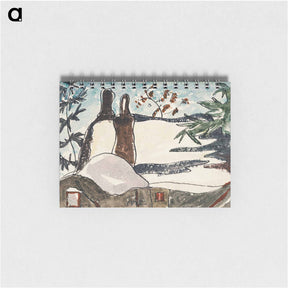 アートメモ帳-Snowy Rooftops and Trees - アーサー ダヴ Memo.