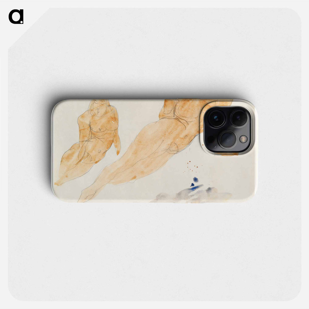 Two Reclining Nudes - Auguste Rodin Phone Case.