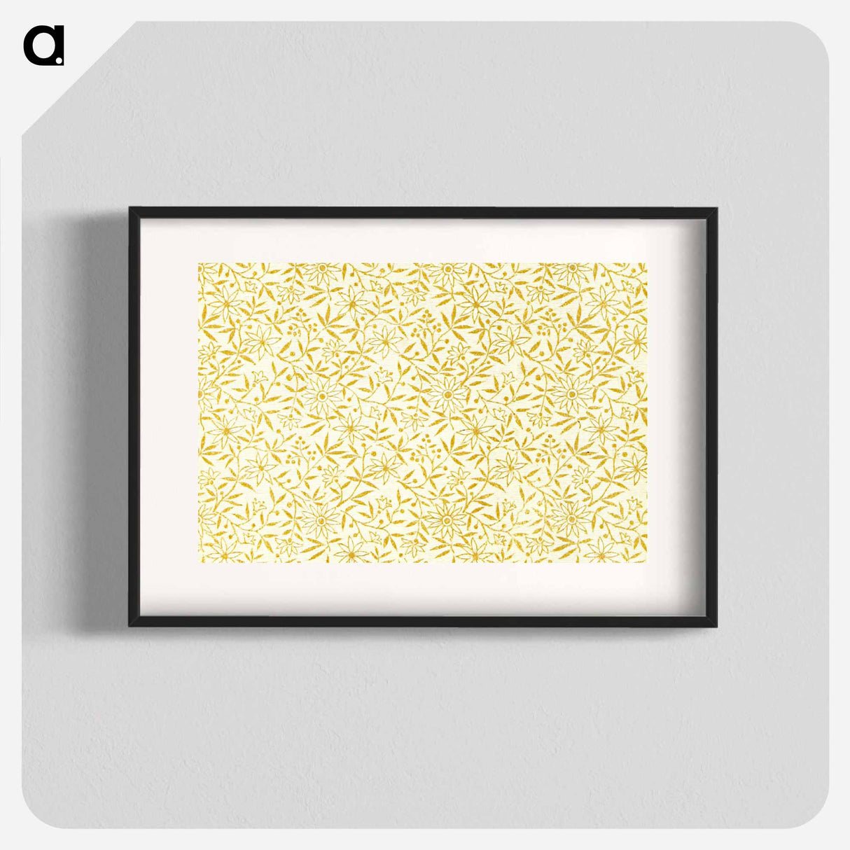アートポスター-Yellow Botanical Pattern
 - 大英図書館 Poster.
