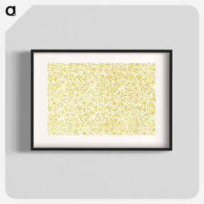 アートポスター-Yellow Botanical Pattern
 - 大英図書館 Poster.