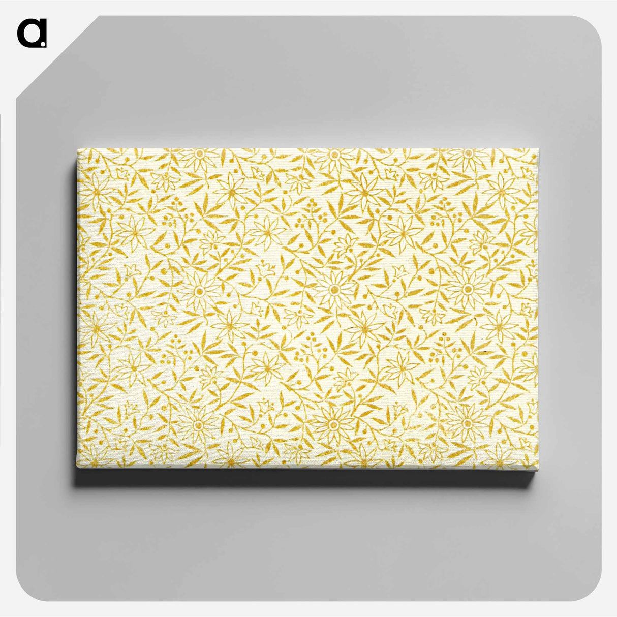 アートパネル-Yellow Botanical Pattern
 - 大英図書館 Canvas.