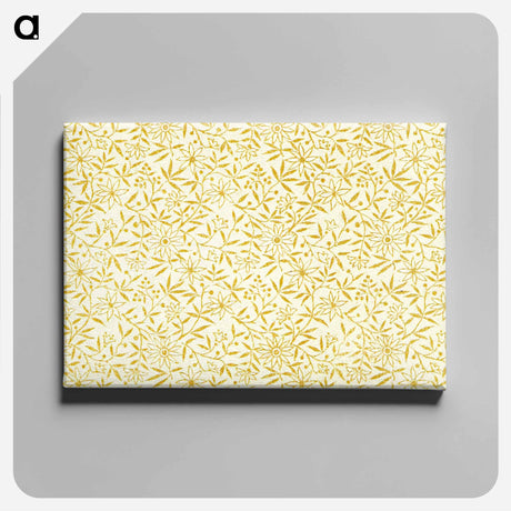 アートパネル-Yellow Botanical Pattern
 - 大英図書館 Canvas.