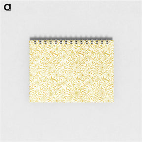 アートメモ帳-Yellow Botanical Pattern
 - 大英図書館 Memo.