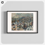 Boulevard of the Italians, Morning, Sunlight - Camille Pissarro Poster.