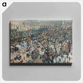アートパネル-Boulevard of the Italians, Morning, Sunlight - カミーユ ピサロ Canvas.