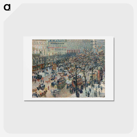 アートポストカード-Boulevard of the Italians, Morning, Sunlight - カミーユ ピサロ Postcard.