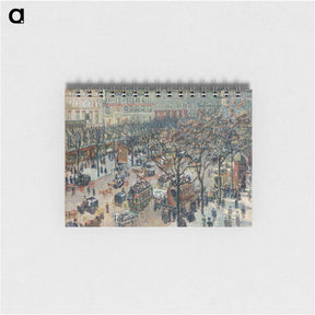 アートメモ帳-Boulevard of the Italians, Morning, Sunlight - カミーユ ピサロ Memo.