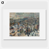 Boulevard of the Italians, Morning, Sunlight - Camille Pissarro Poster.