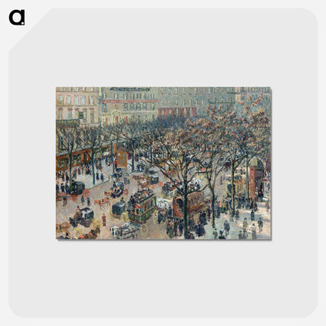 アートポストカード-Boulevard of the Italians, Morning, Sunlight - カミーユ ピサロ Postcard.