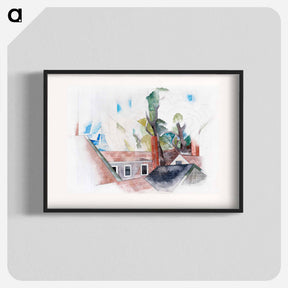 アートポスター-Rooftops and Trees - チャールズ デムス Poster.