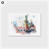 アートポストカード-Rooftops and Trees - チャールズ デムス Postcard.