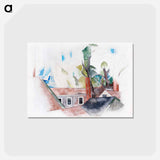 アートポストカード-Rooftops and Trees - チャールズ デムス Postcard.