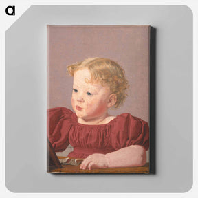 アートパネル-Ida Thiele, later married Wilde, as a child - クリステン ケプケ Canvas.