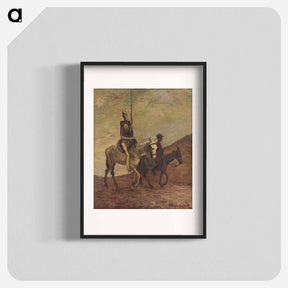 アートポスター-Don Quixote and Sancho Panza
 - シプリアン マジェルニク Poster.