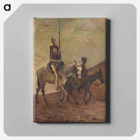 アートパネル-Don Quixote and Sancho Panza
 - シプリアン マジェルニク Canvas.