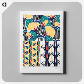 アートパネル-Suggestions pour étoffes et tapis: 60 motifs en couleur - E.A.セギー Canvas.