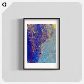 アートポスター-Nile River Delta from Space
 - 上空からの地球 Poster.