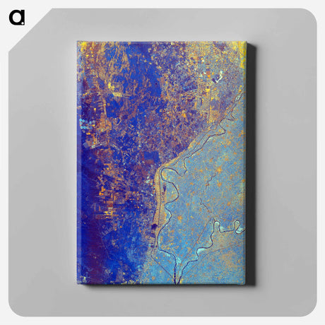 アートパネル-Nile River Delta from Space
 - 上空からの地球 Canvas.