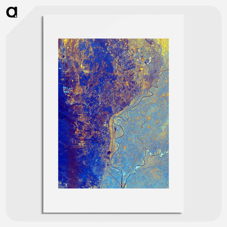 アートポスター-Nile River Delta from Space
 - 上空からの地球 Poster.