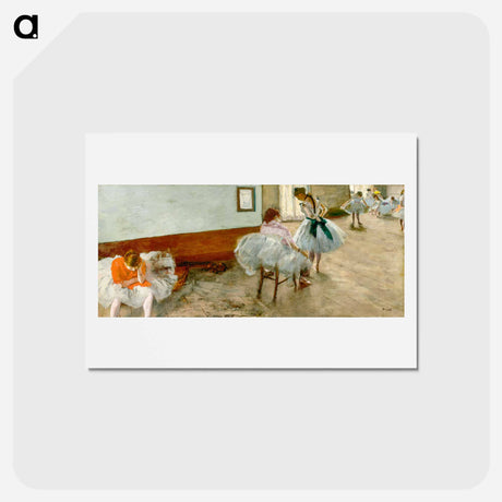 アートポストカード-The Dance Lesson - エドガー ドガ Postcard.