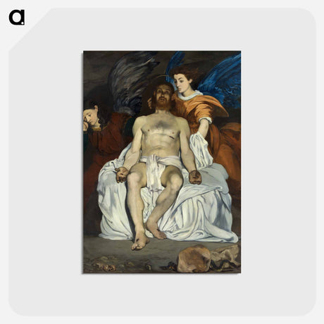 アートポストカード-Dead Christ with Angels - エドゥアール マネ Postcard.