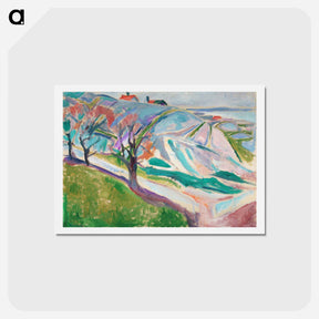 アートポストカード-Landscape of Kragerø - エドヴァルド ムンク Postcard.