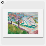 Landscape of Kragerø - エドヴァルド ムンク Poster.