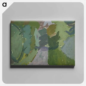 アートパネル-Road through forest - エドヴァルド ウェイ Canvas.