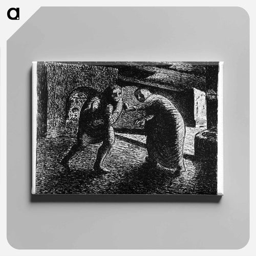 Departure and defense - Ernst Heinrich Barlach Canvas.