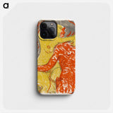 Love scene - Ernst Ludwig Kirchner Phone Case.