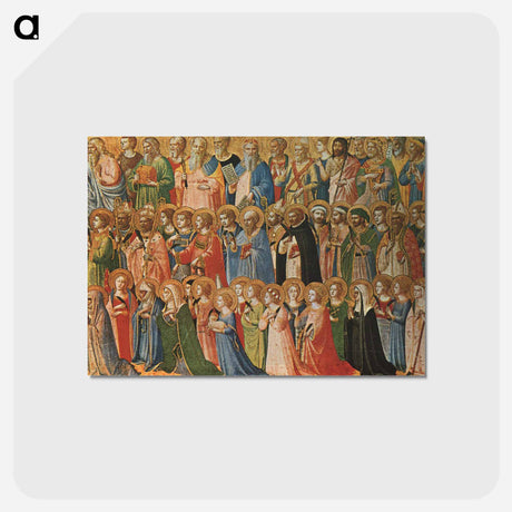 アートポストカード-Christ Glorified in the Court of Heaven - フラ アンジェリコ Postcard.