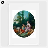 Are They Thinking about the Grape? - Francois Boucher Poster.