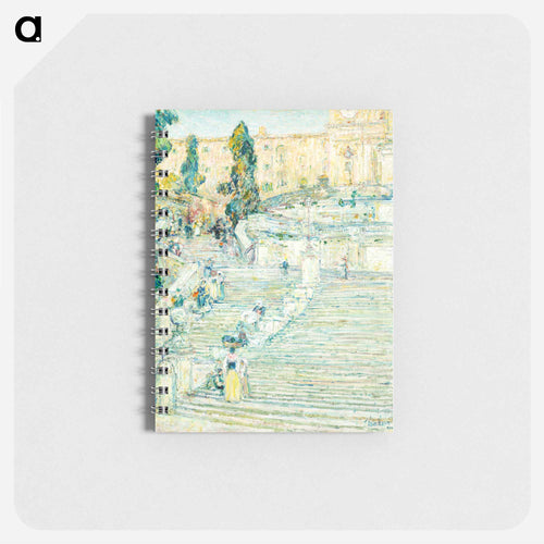 The Spanish Stairs, Rome - フレデリック チャイルド ハッサム Memo.