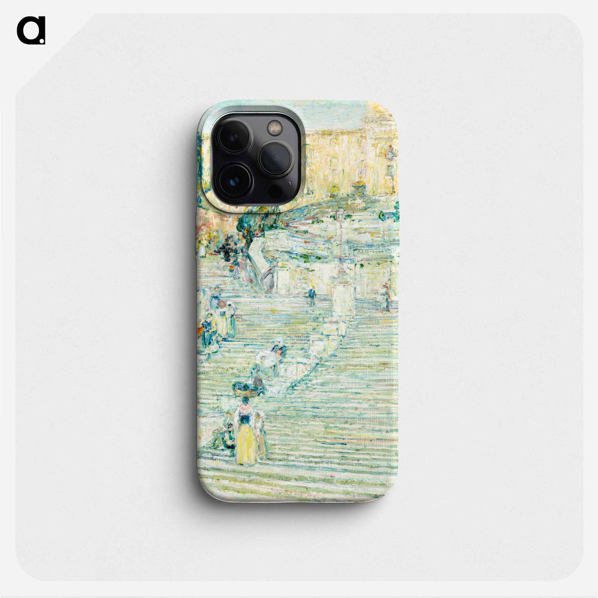 The Spanish Stairs, Rome - Frederick Childe Hassam Phone Case.