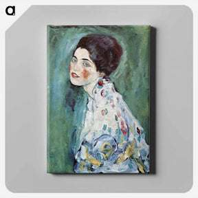 アートパネル-Porträt einer Dame - グスタフ クリムト Canvas.