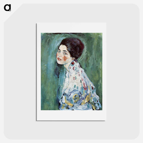 アートポストカード-Porträt einer Dame - グスタフ クリムト Postcard.