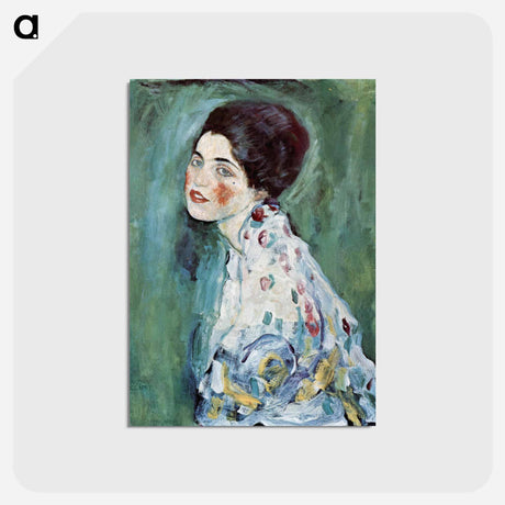 アートポストカード-Porträt einer Dame - グスタフ クリムト Postcard.