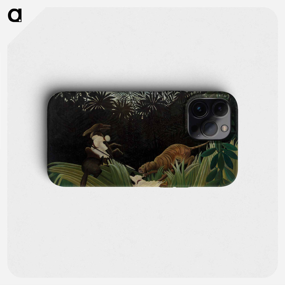 Scouts Attacked by a Tiger - Henri Rousseau Phone Case.